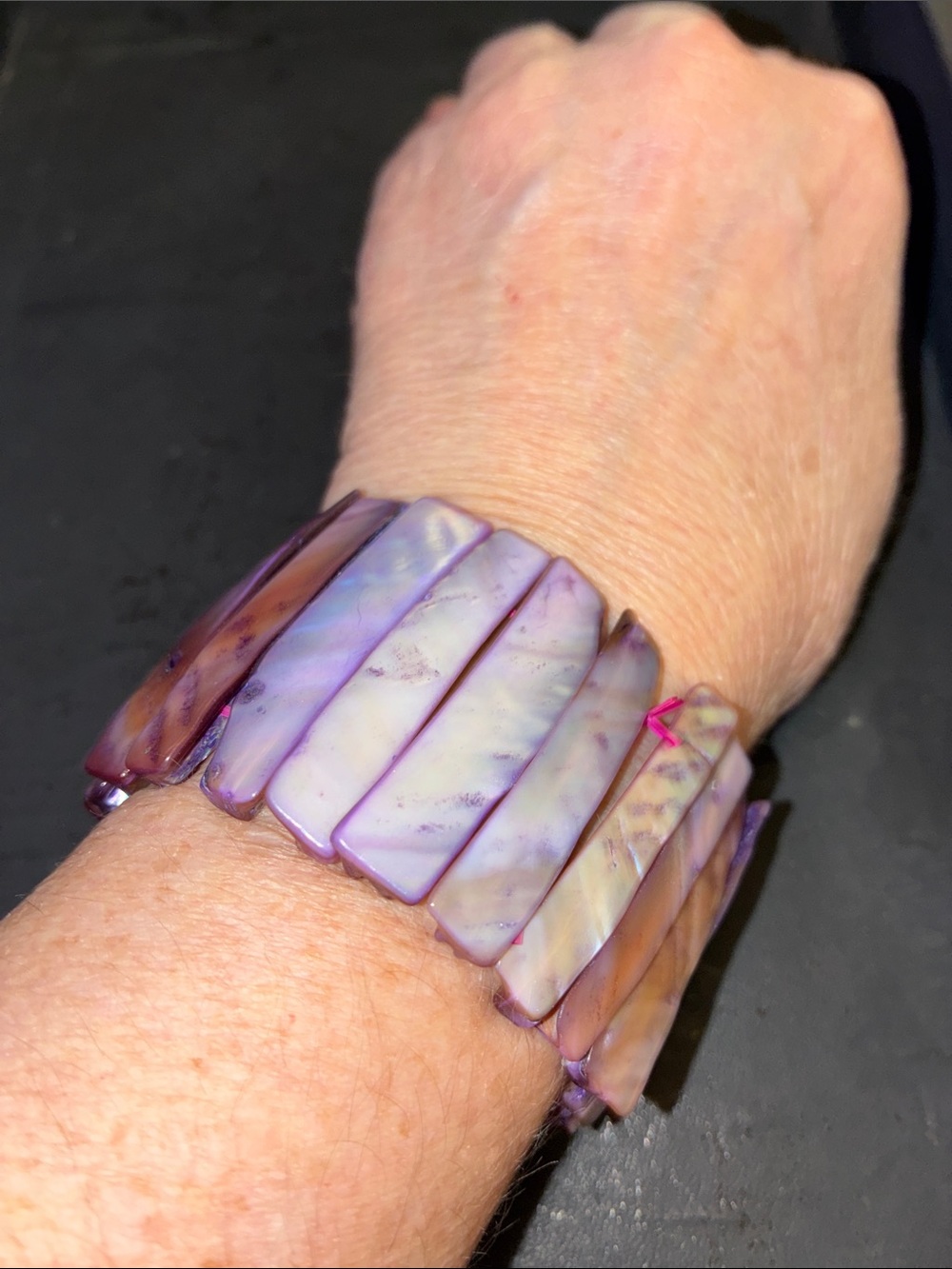 Purple Shell Stretch Bracelet - Fashion Wristwear
